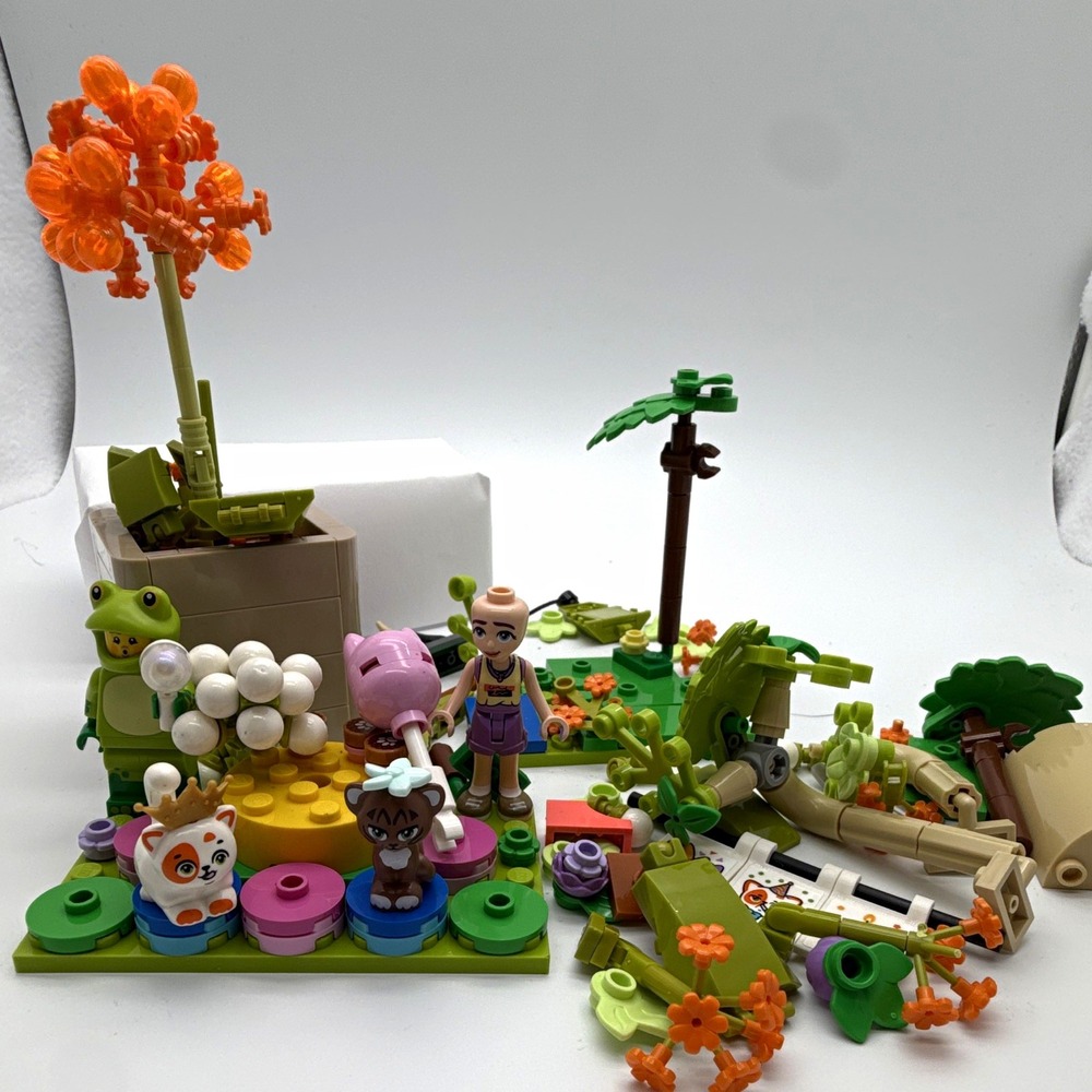 LEGO Multicolor Mixed Lot Bricks Pieces w/ Minifigures Animals Trees Plants